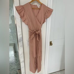 Rachel Parcell rose blush jumpsuit